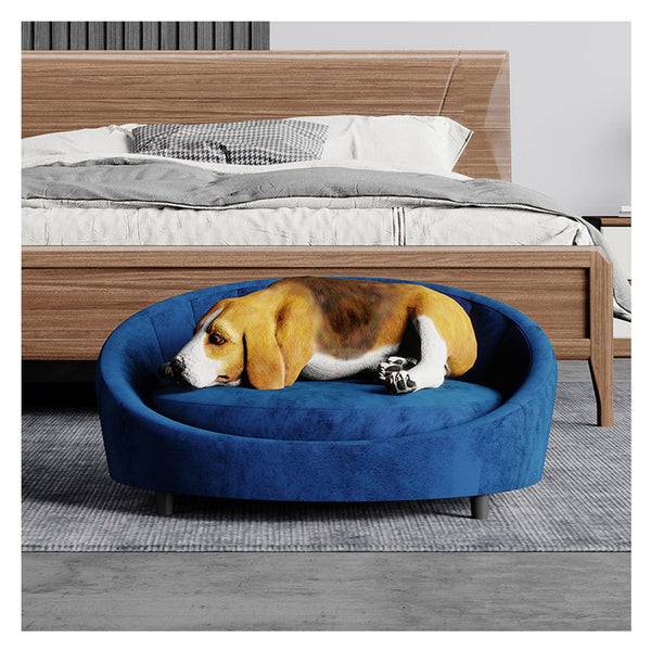 Luxury Velvet Cat & Dog Sofa Bed with Removable Cover