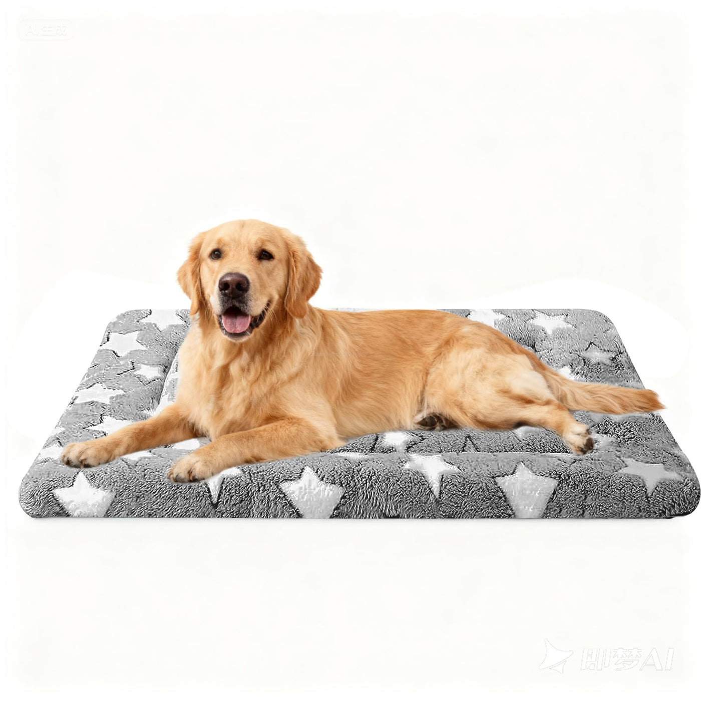 Washable Reversible Dog Crate Bed with Non-Slip Pad