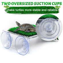Turtle Basking Platform with Grass Aquarium Ramp
