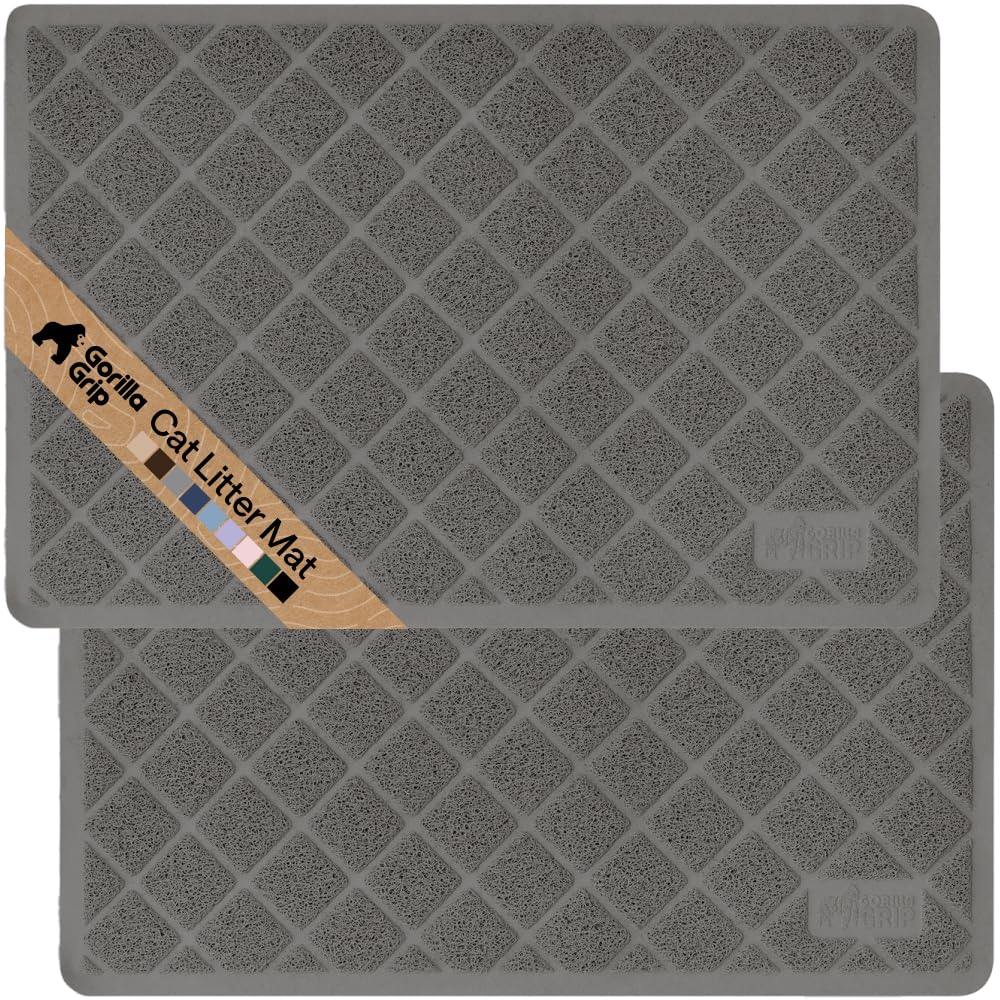 Cushioned Cat Litter Trapping Mat with Deep Grooves
