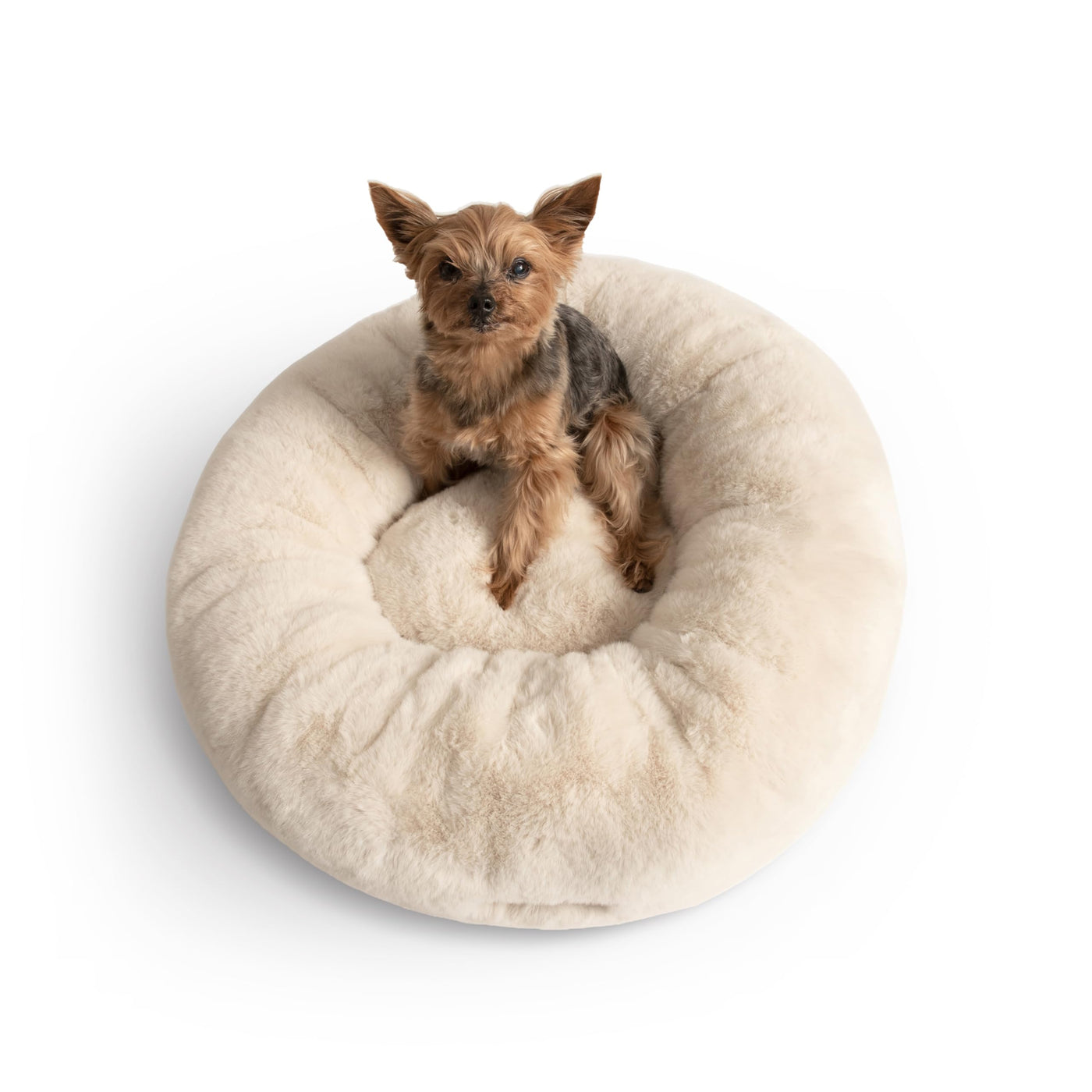 Extra Soft Faux Fur Pet Bed with Washable Cover