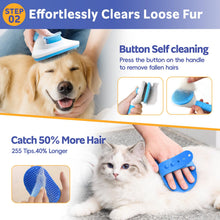 Dog & Cat Shedding Brush Grooming Kit with Nail Clipper