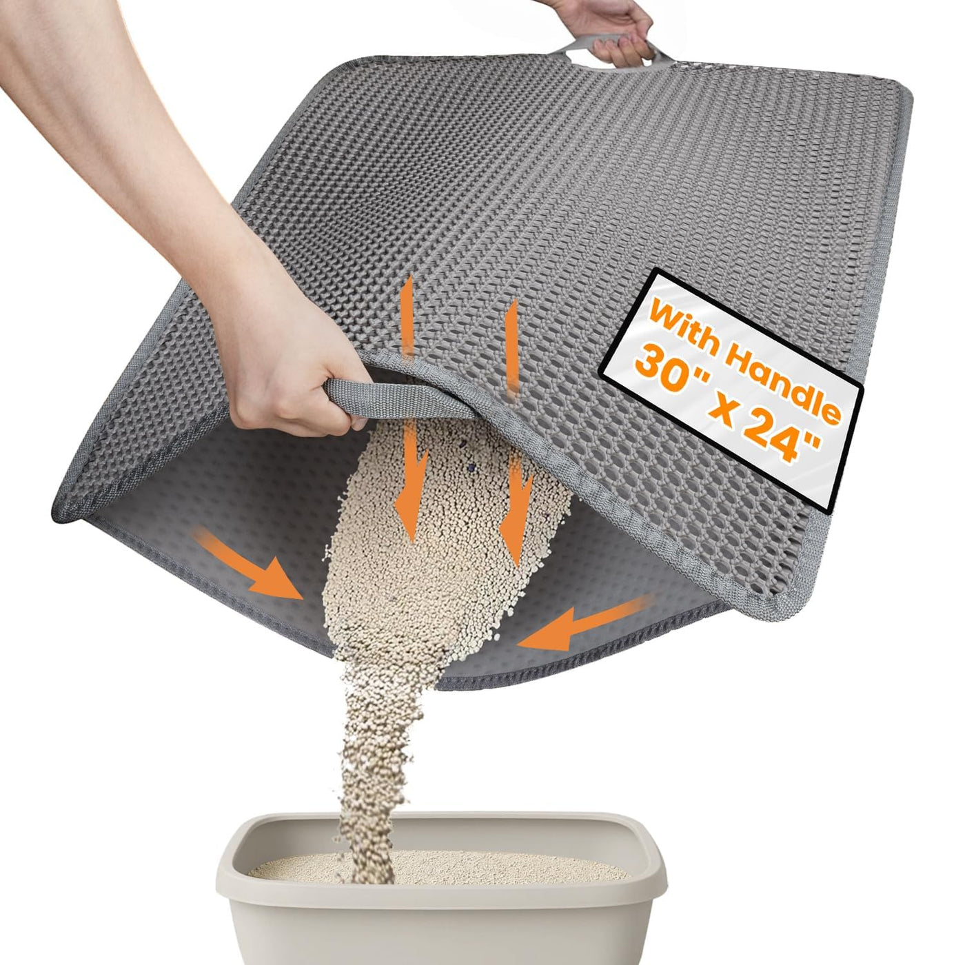 Kitty Litter Trapping Mat for Cat Litter Boxes