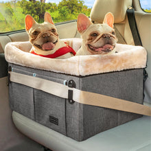Medium Dog Car Booster Seat with Dual Safety Leashes