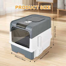 Cat Litter Box Set with Matching Non-Slip Litter Mat