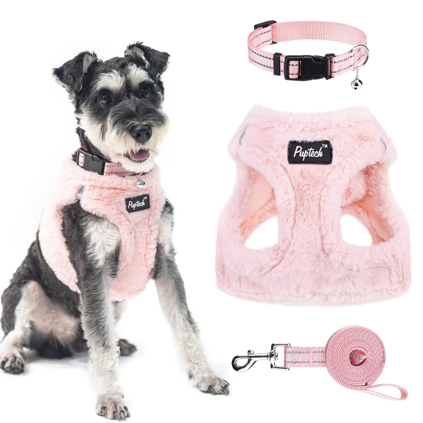 Adjustable No-Pull Dog & Cat Harness Leash Set