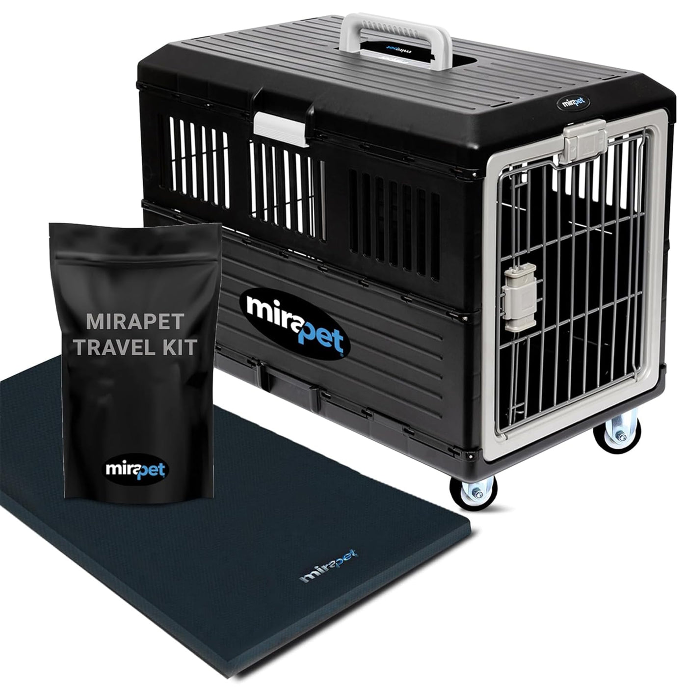 Collapsible Hard-Sided Pet Carrier & Travel Crate