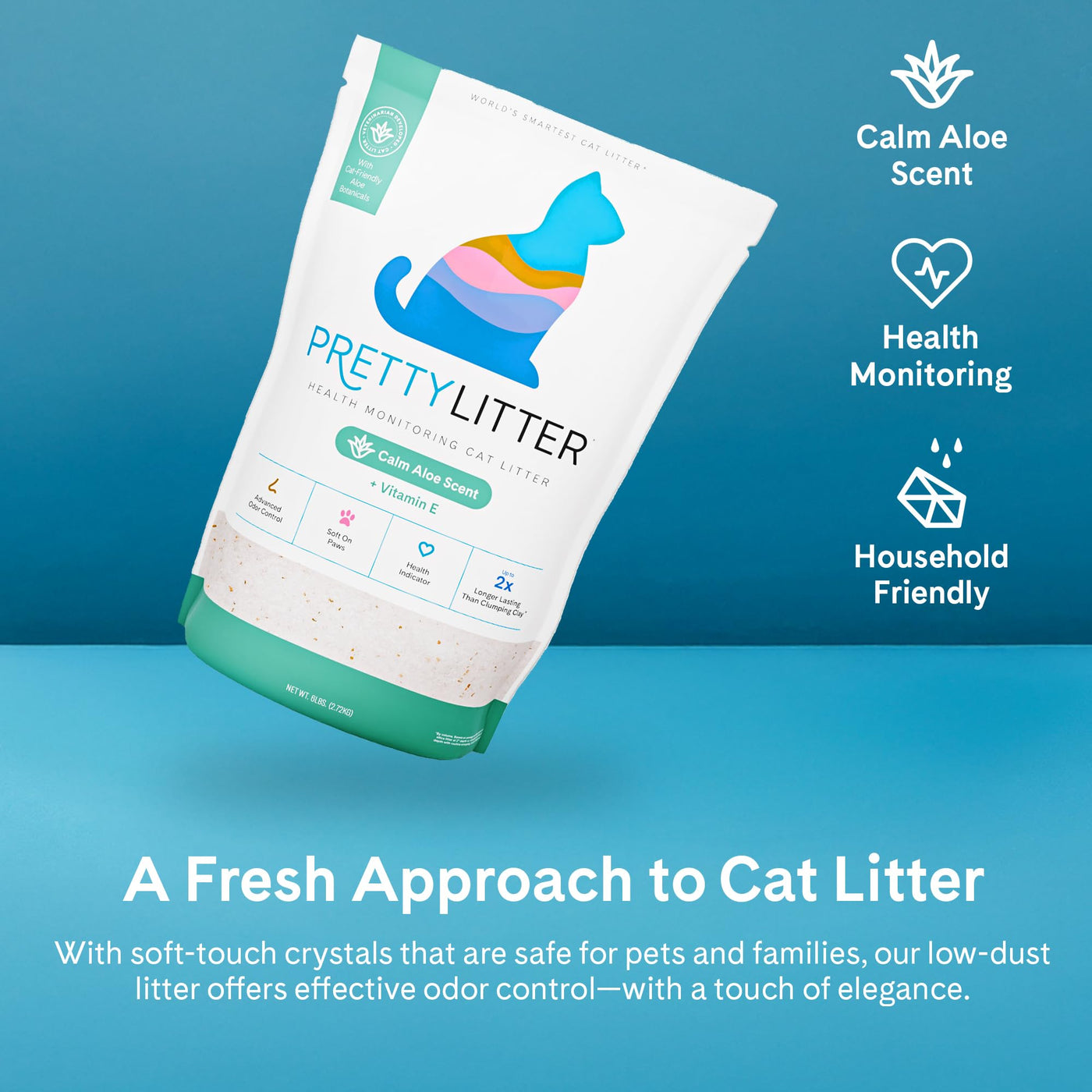Health-Monitoring Color-Changing Silica Cat Litter