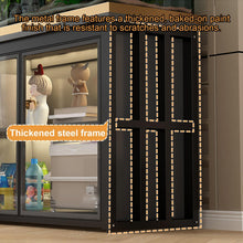 Heavy Duty Aquarium Stand with Glass Storage Cabinet