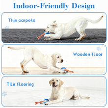 Motion-Activated Rolling Dog Ball with Rope Toy