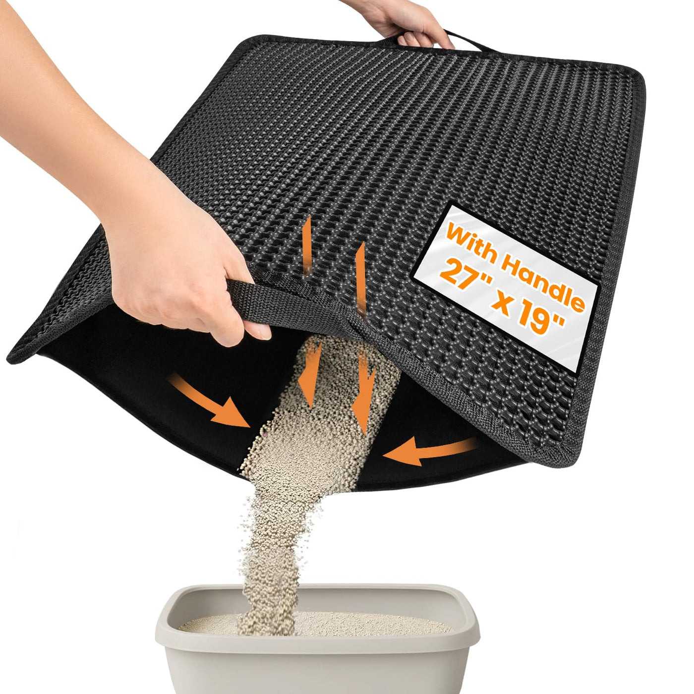 Kitty Litter Trapping Mat for Cat Litter Boxes