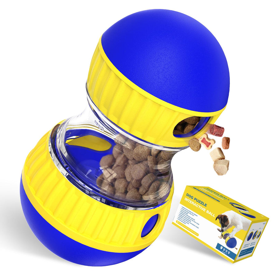 Interactive Dog Treat Dispensing Ball Toy for Play