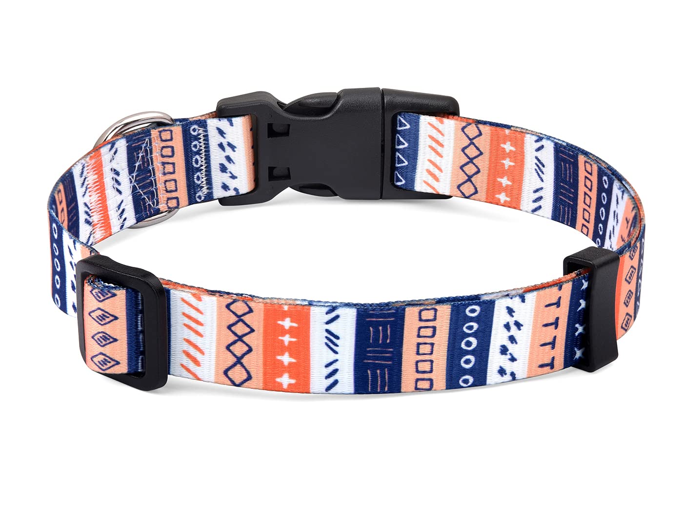 Bohemian Floral Adjustable Dog Collar for All Sizes