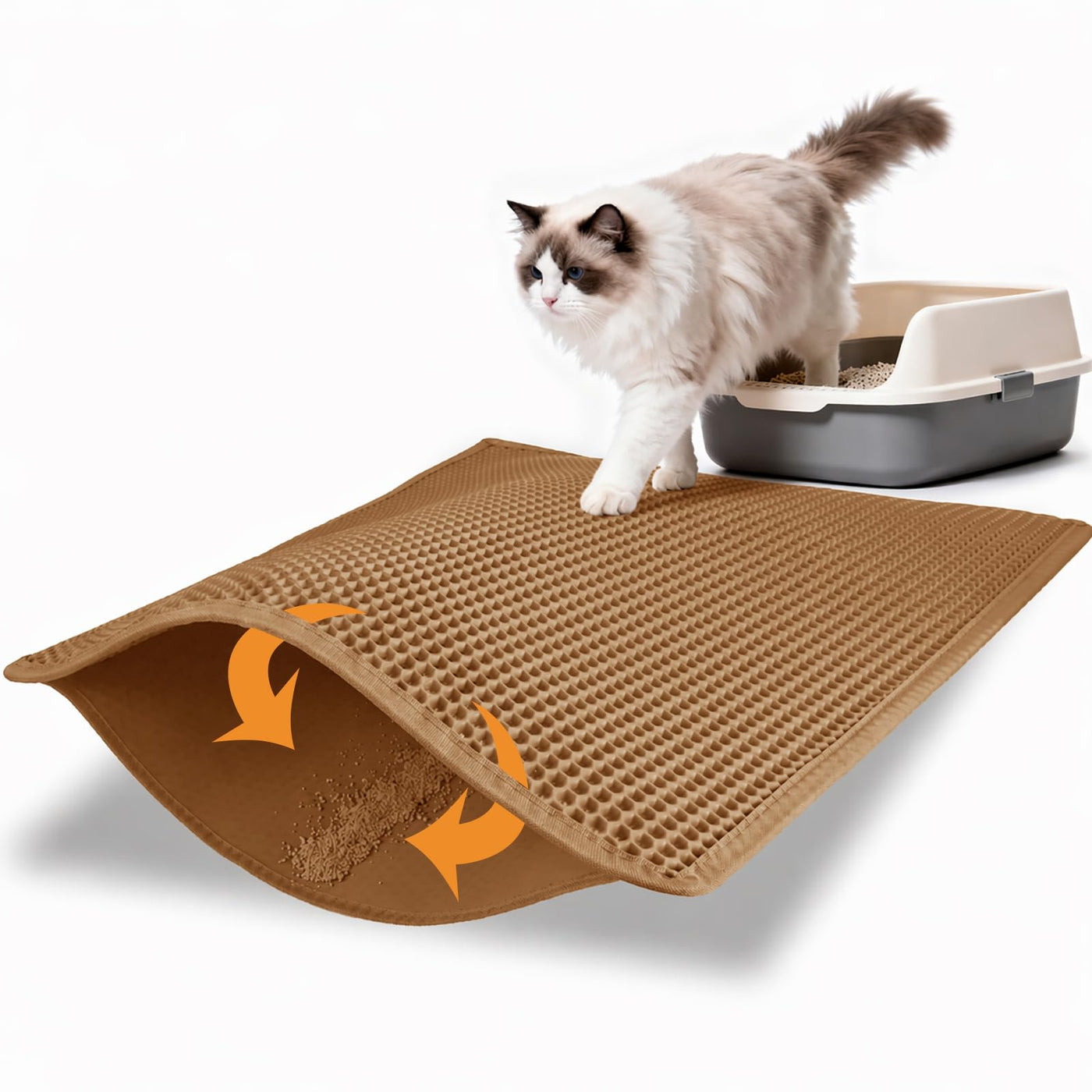 Double-Layer Waterproof Cat Litter Trapping Mat