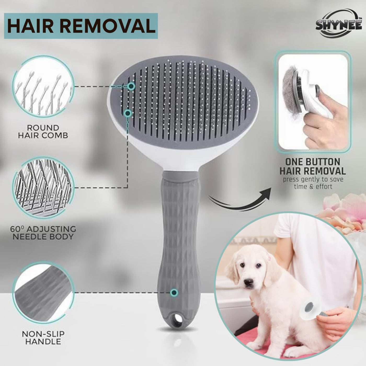 8-Piece Dog & Cat Bath Grooming Kit with Paw Cleaner