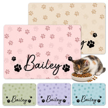 Personalized Quick-Dry Pet Feeding Mat with Photo & Name