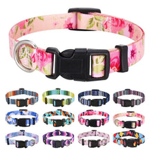 Bohemian Floral Adjustable Dog Collar for All Sizes