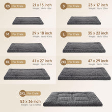 Washable Reversible Dog Crate Bed with Anti-Slip Pad