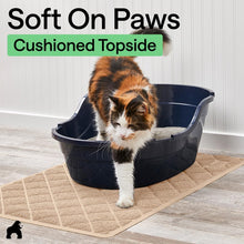 Cushioned Cat Litter Trapping Mat with Deep Grooves