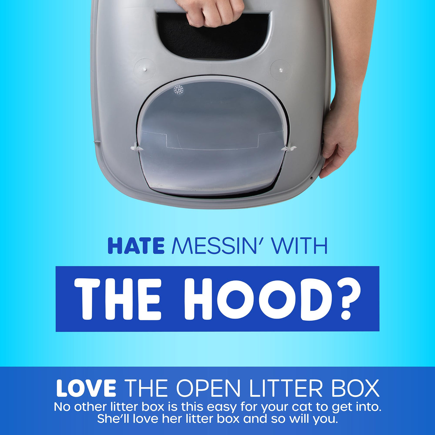 Basic Open Cat Litter Box Pan for Indoor Cats