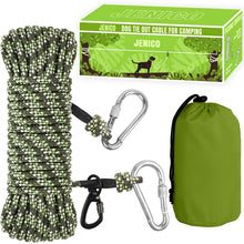Portable Reflective Dog Tie-Out Trolley Cable for Camping
