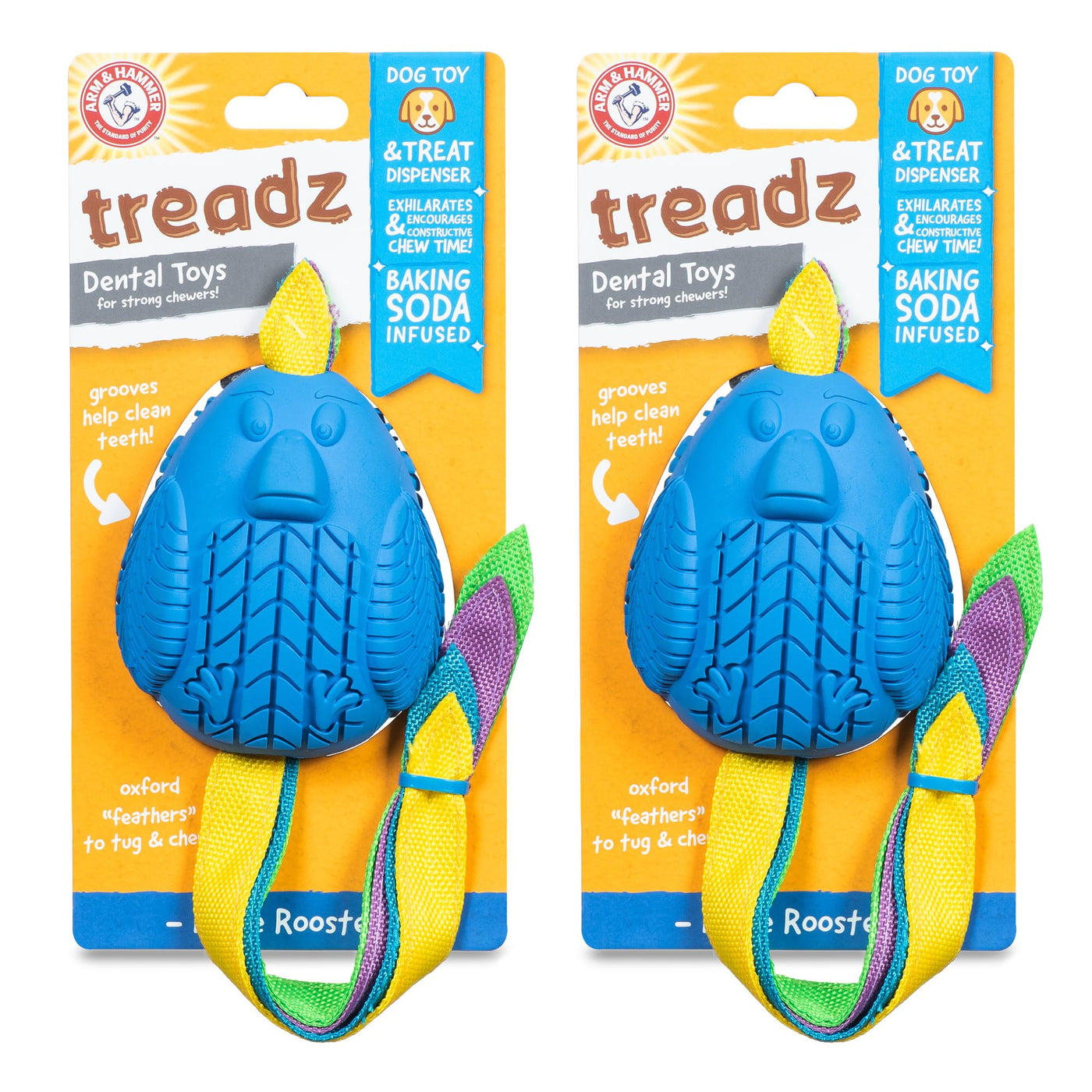 Super Treadz Dental Chew Toy for Dogs up to 35 lbs