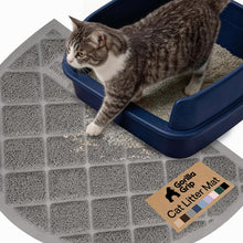 Cushioned Cat Litter Trapping Mat with Deep Grooves