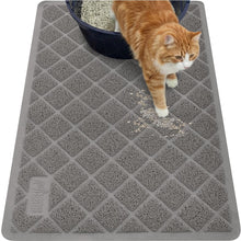 Cushioned Cat Litter Trapping Mat with Deep Grooves