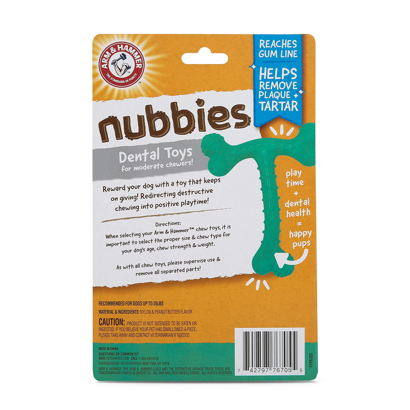 T-Bone Dental Chew Toy for Dogs & Tough Chewers