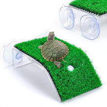 Turtle Basking Platform with Grass Aquarium Ramp