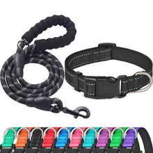 Reflective Padded Nylon Dog Collar with Neoprene Lining