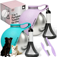 2-in-1 Stainless Steel Dog Water Bottle with Bowl