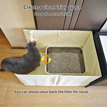 Cat Litter Box Enclosure Cabinet for Indoor Cats