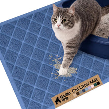Cushioned Cat Litter Trapping Mat with Deep Grooves