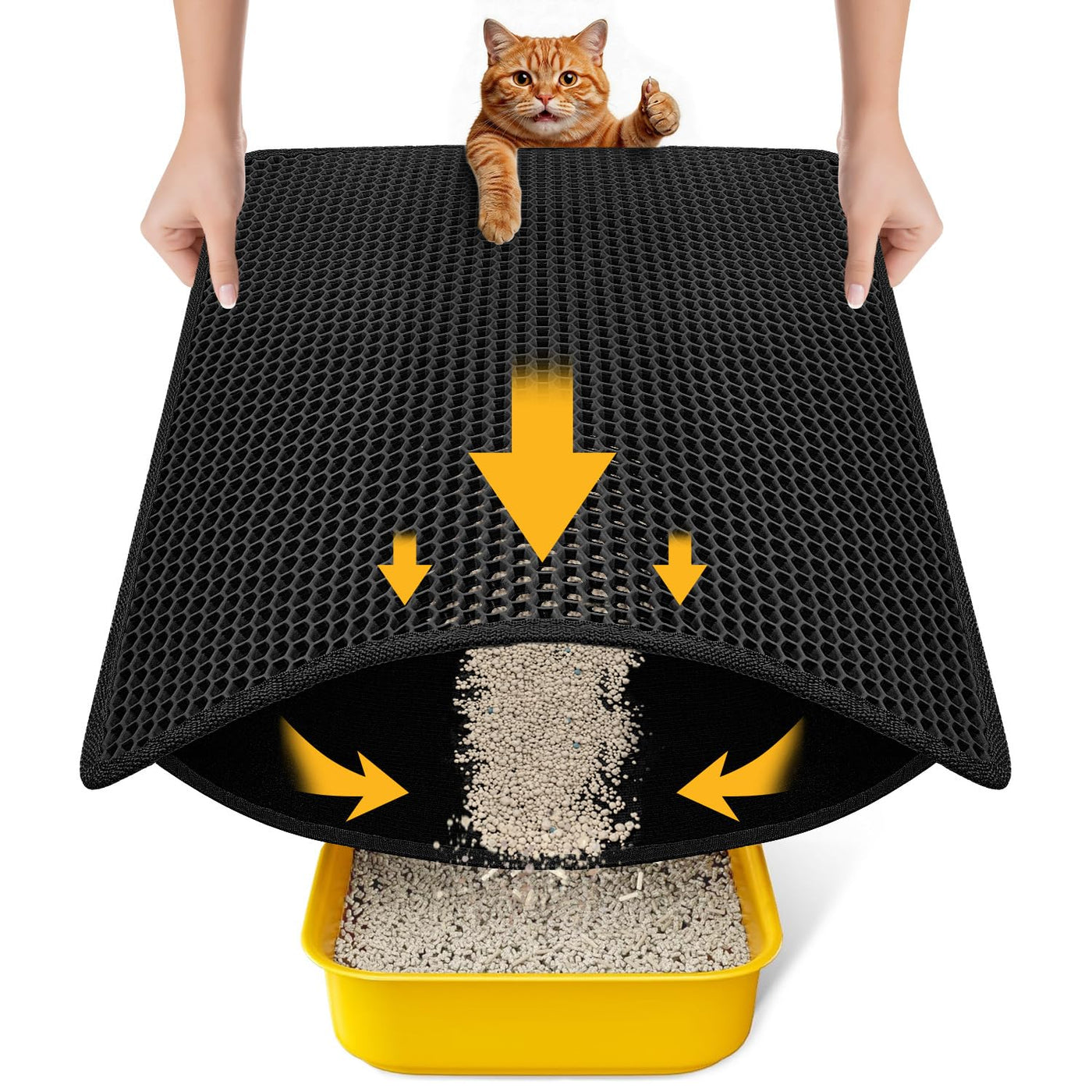 Kitty Litter Trapping Mat for Cat Litter Boxes