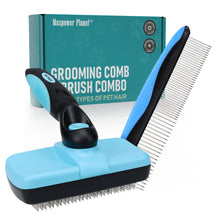 Double-Sided Dematting & Shedding Rake for Dogs & Cats