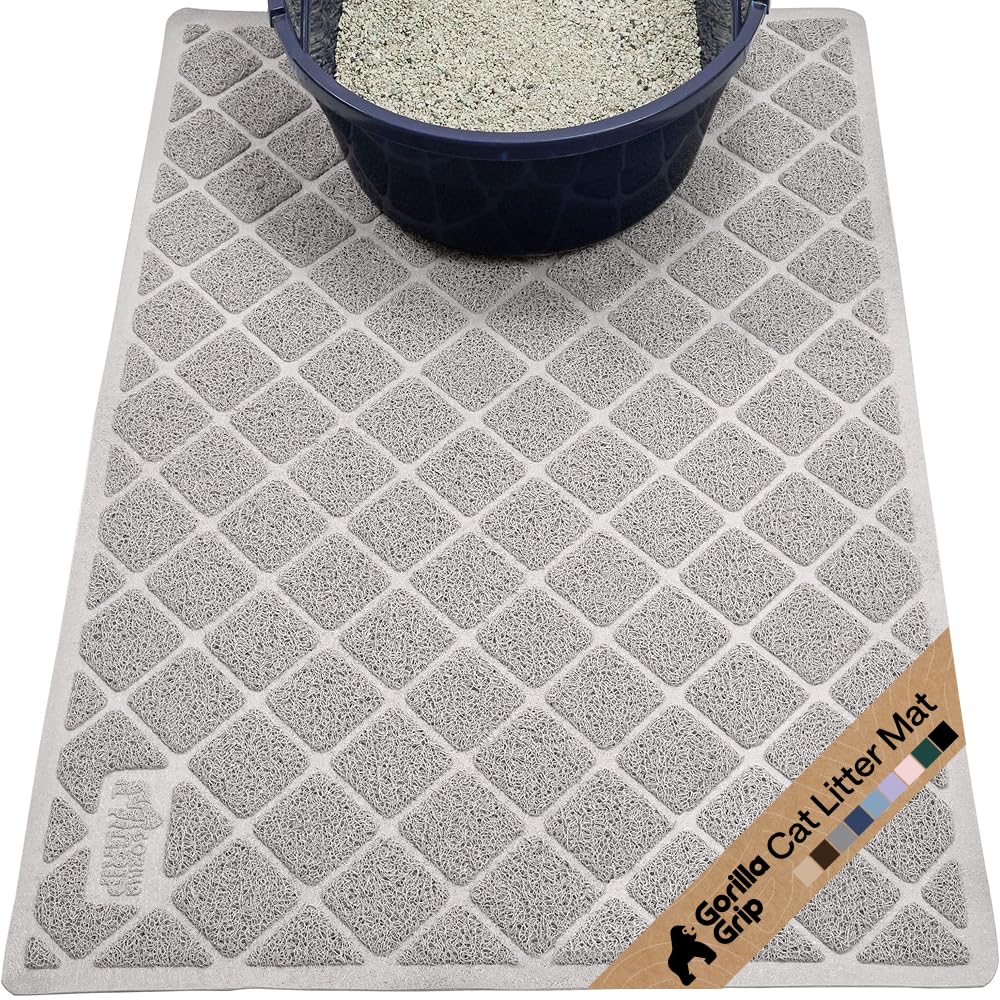 Cushioned Cat Litter Trapping Mat with Deep Grooves