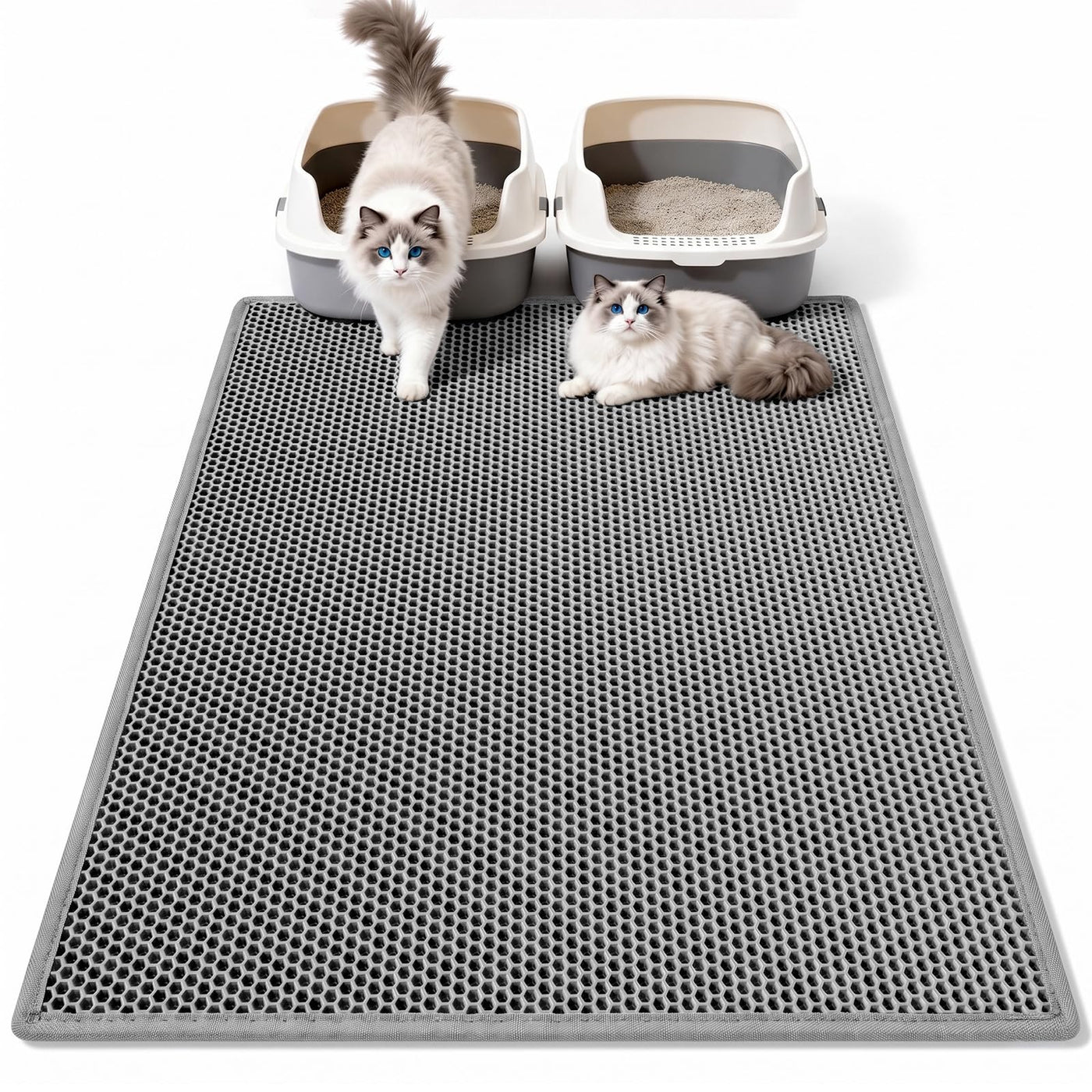 Double-Layer Waterproof Cat Litter Trapping Mat
