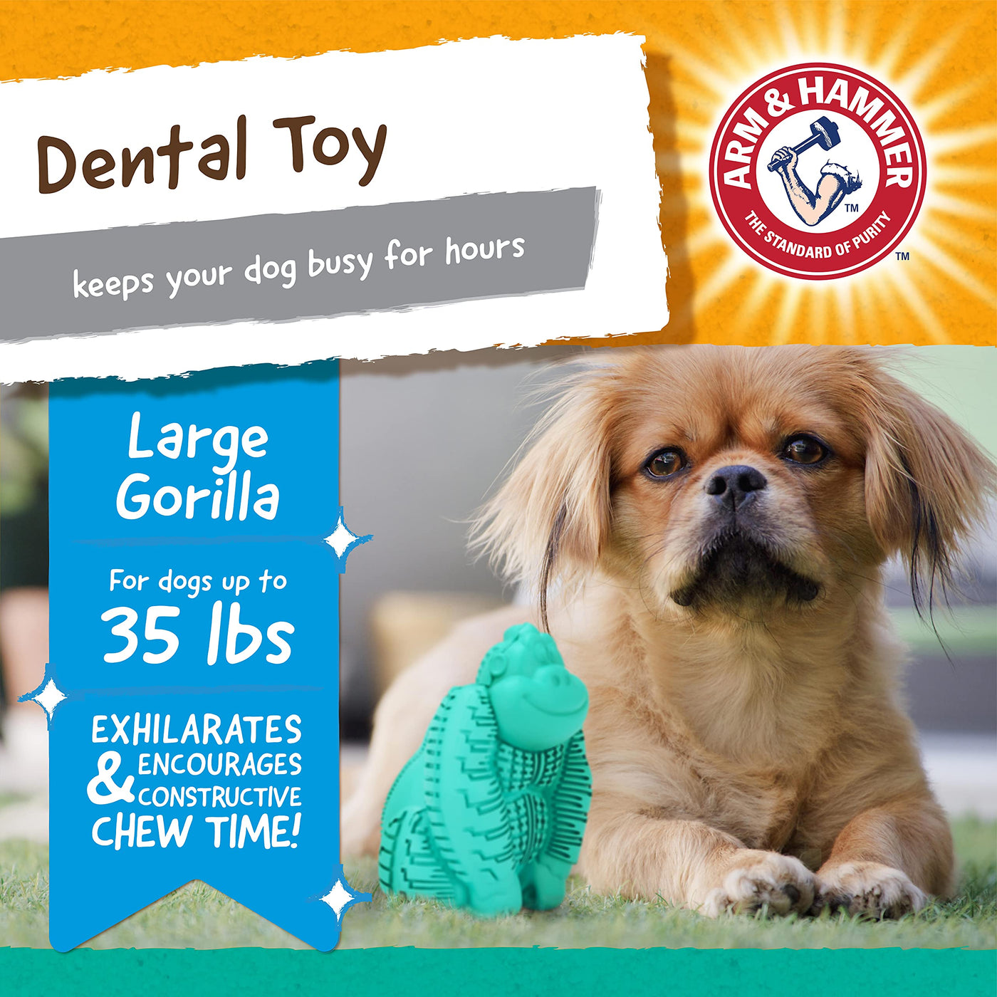 Super Treadz Dental Chew Toy for Dogs up to 35 lbs