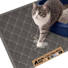 Cushioned Cat Litter Trapping Mat with Deep Grooves