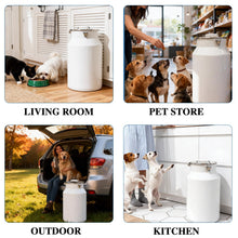 25 lb Stainless Steel Pet Food Storage Bin with Scoop