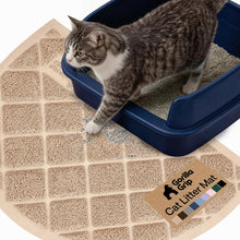 Cushioned Cat Litter Trapping Mat with Deep Grooves