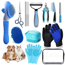 Dog & Cat Shedding Brush Grooming Kit with Nail Clipper