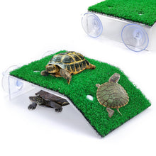 Turtle Basking Platform with Grass Aquarium Ramp