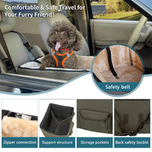 Medium Dog Car Booster Seat with Dual Safety Leashes