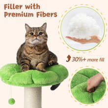 Tall Cat Scratching Post with Toy Ball & Self-Groomer
