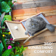 Beach Chair Cat Hammock with Sisal Scratcher & Toy Ball