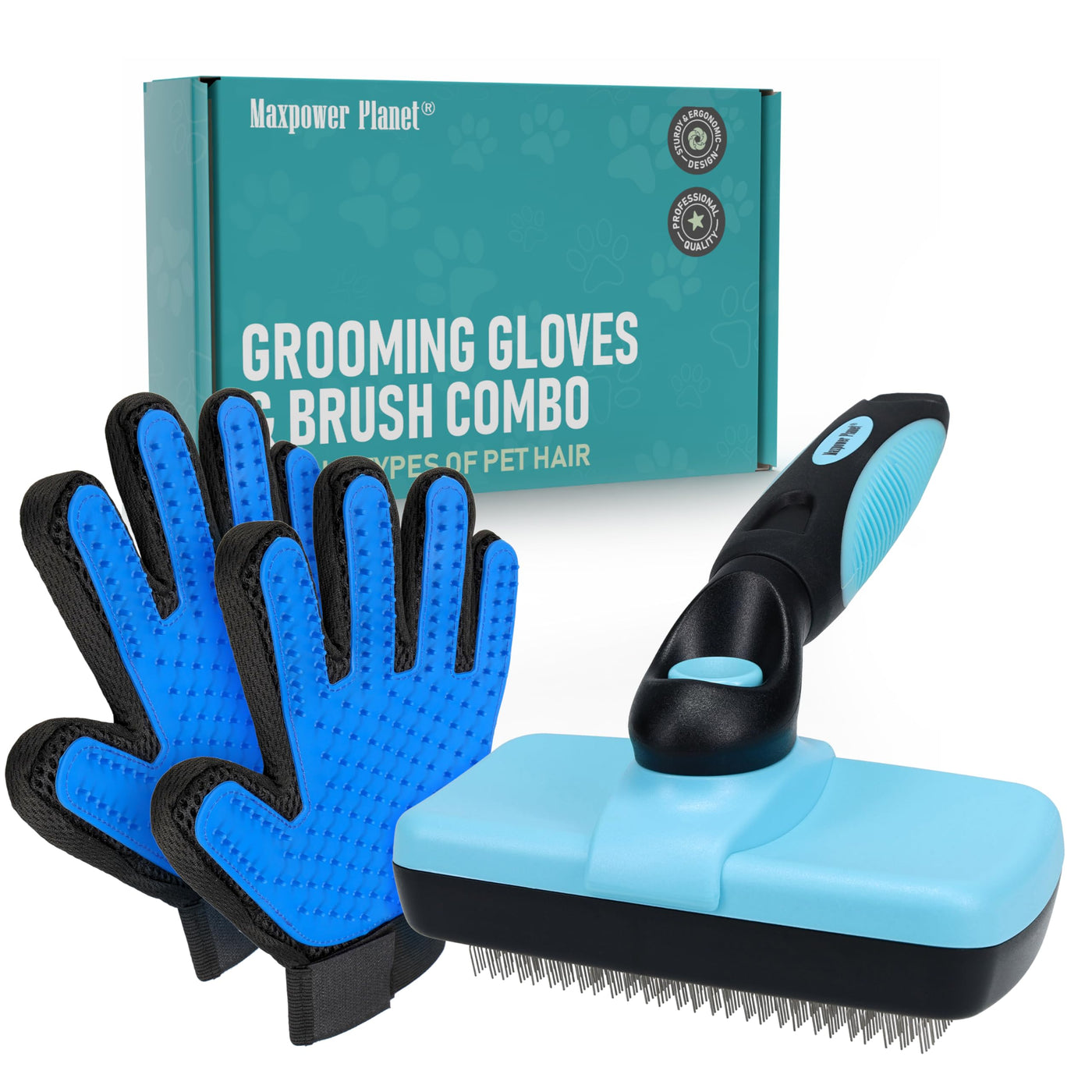 Double-Sided Dematting & Shedding Rake for Dogs & Cats