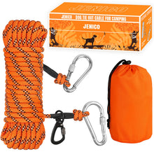 Portable Reflective Dog Tie-Out Trolley Cable for Camping