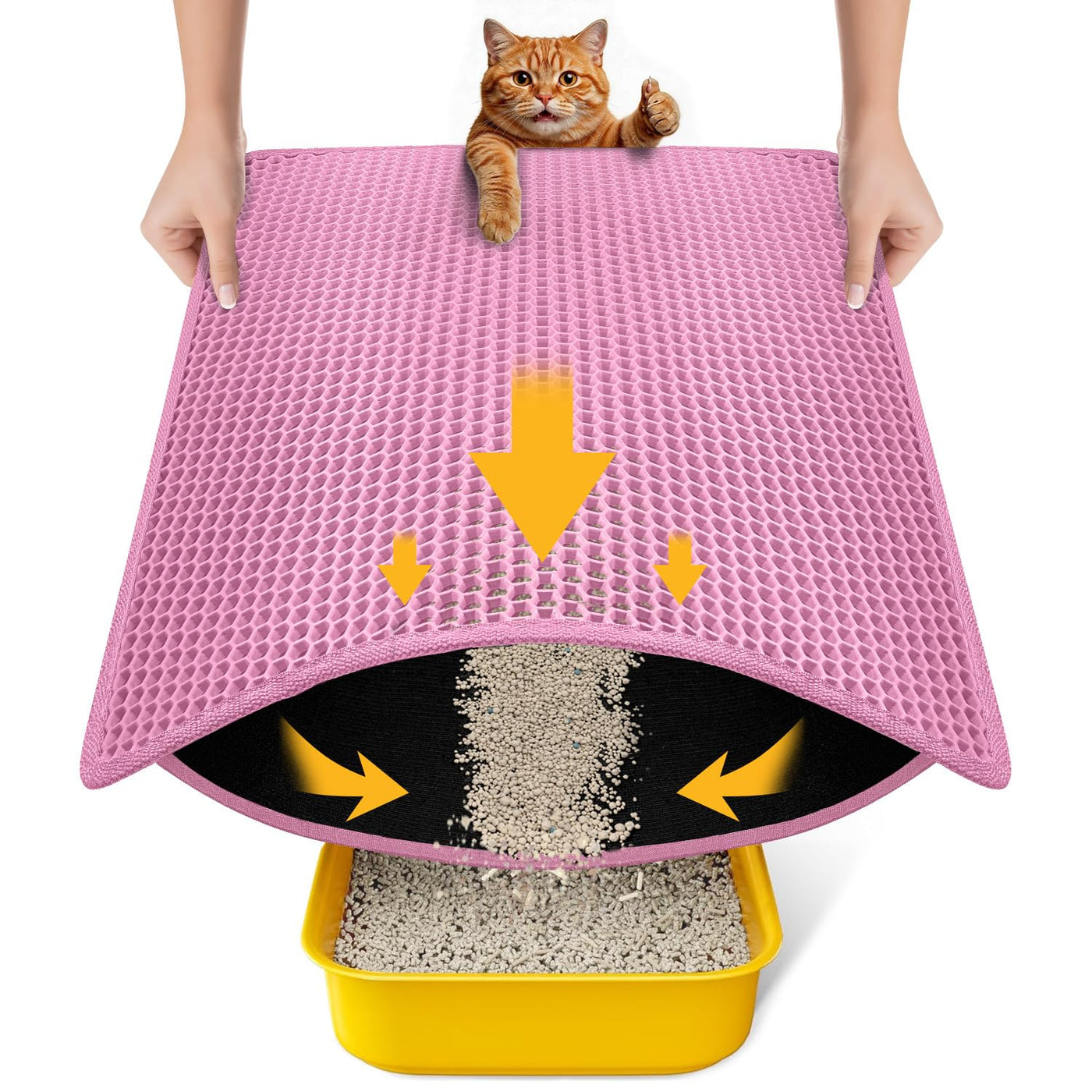 Kitty Litter Trapping Mat for Cat Litter Boxes